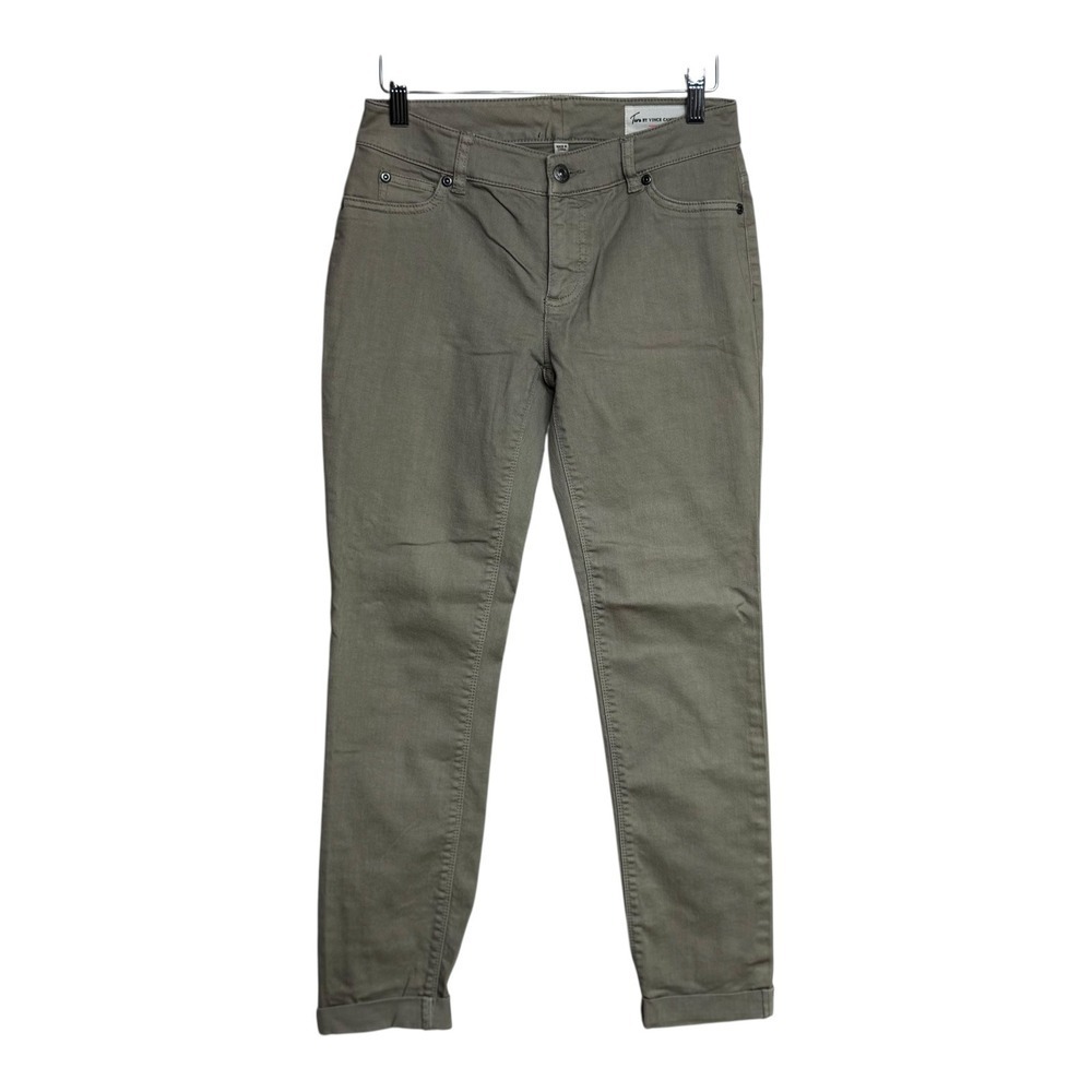 Two by Vince Camuto Womens khaki Twill Skinny Ankle Pants‎ Size 26